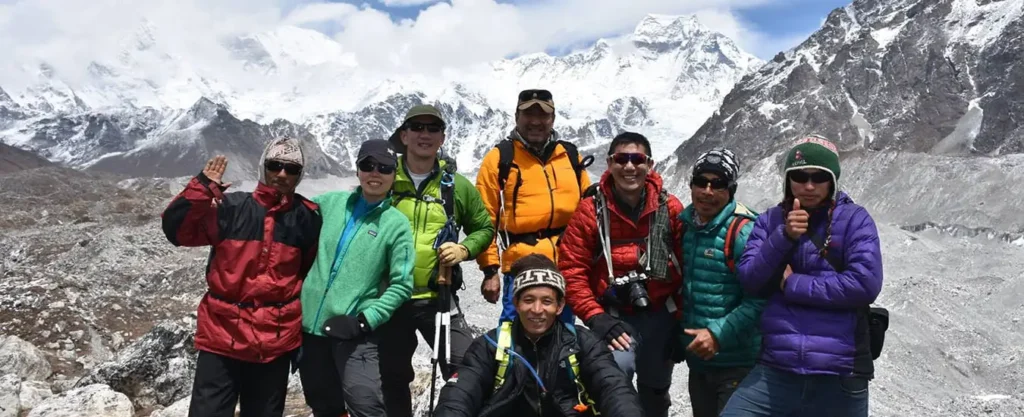 Group Photo At Gokyo Ri 1 Group Photo at Gokyo Ri